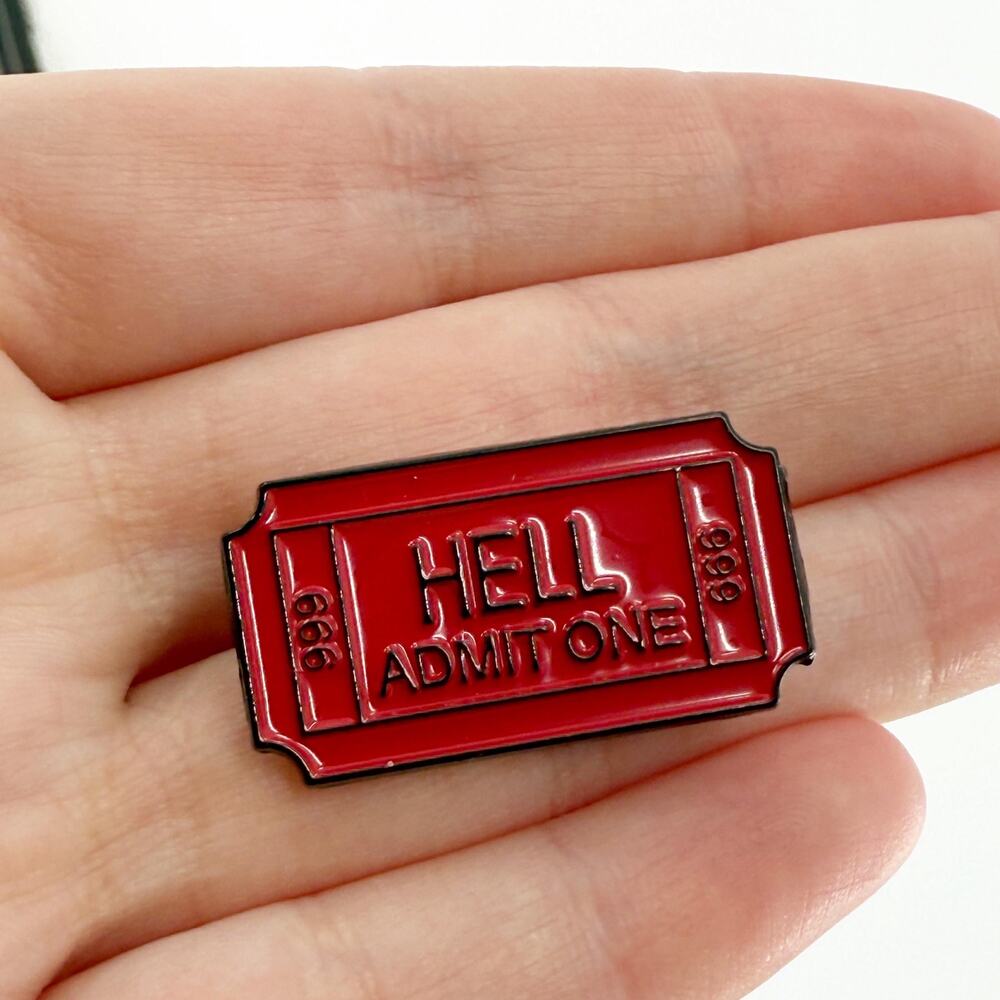 Ticket To Hell Soft Enamel Pin